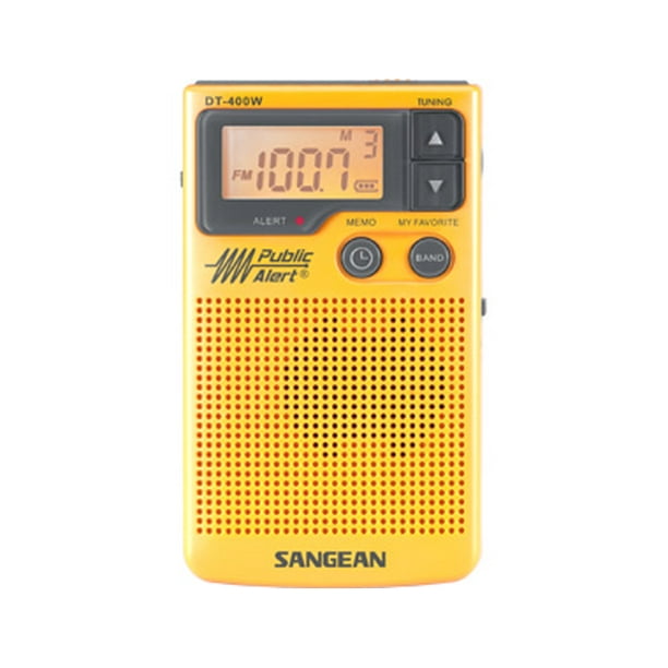 Sangean Compact Weather Alert Digital Tuning Pocket Size Portable AM/FM