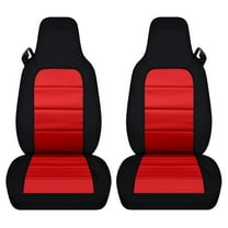 Designcovers Fits 2006-2012 Mazda MX-5 Miata Cotton Seat Covers: Black and Red