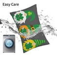 thumbnail image 5 of Kdxio Cotton Pillow Cases 16"x24" Pillowcases,Soft and Breathable Bedroom Pillow Cases-Spring St Patrick’S Day Irish Gnomes-No Pillow Core, 5 of 5