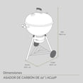 thumbnail image 2 of Combo Asador de carbón 22 pulgadas y Encendedor de carbón AVERA AC22PENCA01, 2 of 10