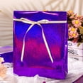 thumbnail image 3 of Rollo de papel de regalo holográfico metálico morado burymento, 3 of 7