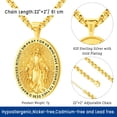 thumbnail image 2 of Collar Medalla milagrosa de la Virgen María Eusense bañada en oro, 2 of 7