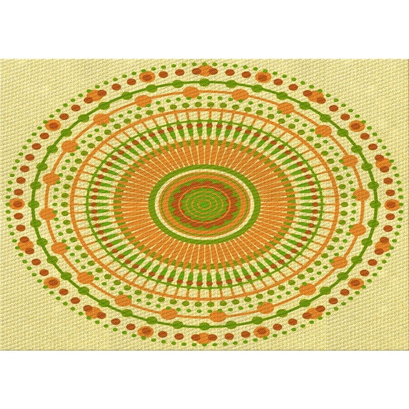 Ahgly Company Machine Washable Indoor Rectangle Transitional Caramel Brown Area Rugs, 2' x 3'