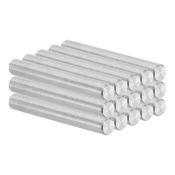 Uxcell 6mm x 50mm Dowel Pin Stainless Steel, 15 Pcs 304 Stainless Steel Pegs for Shelves Furniture Fixing, Silver