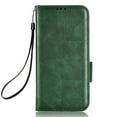 thumbnail image 6 of for Samsung Galaxy S23 Ultra Wallet Case, Soft Silicone Triangles Pattern Luxury PU Leather Magnet Flip Folio Cover with Card Slots Holder Wrist Strap Handbag Kickstand Case, Green, 6 of 6