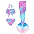 thumbnail image 3 of 3pcs Girls Swimsuit Tails for Girls Bikini Kids Tails Summer Beach Bathing Suit for Girl 10-11 Years, 3 of 3