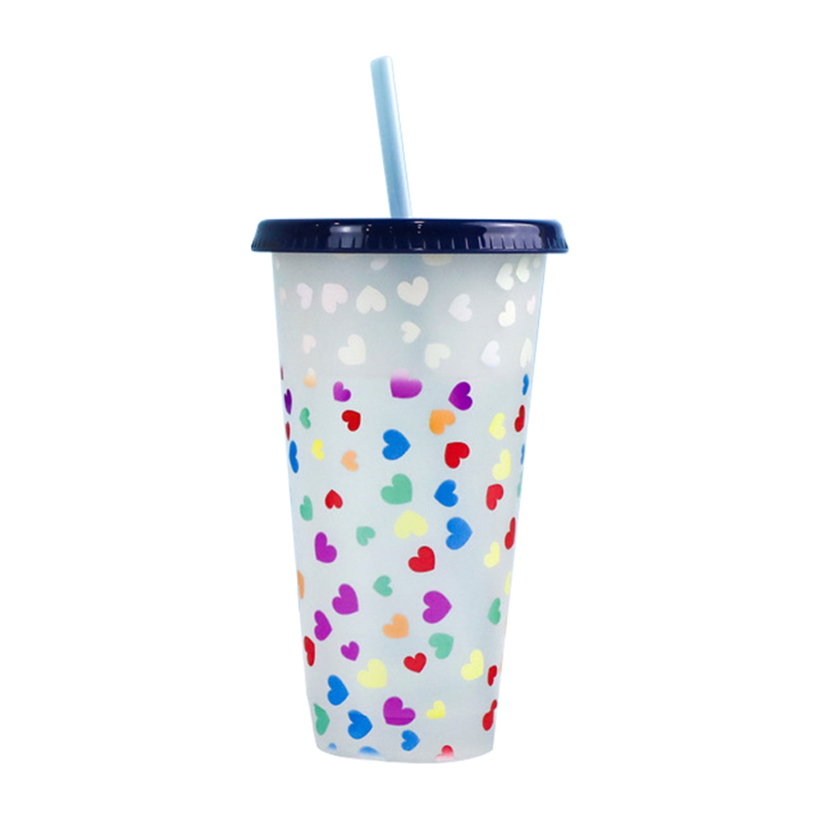 TOPOINT 710Ml Color Changing Cold Drink Cups With Lids And Straws