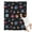 Black Dog Paw, variant on Bichon Dog Purple Florals Blanket,Comfortable Soft Flannel Throw Blanket,All Season,Warm Lightweight Blankets for Sofa Bed Couch Living Room Chair,60"x80"(150x200cm)