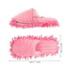 thumbnail image 3 of GOOHOCHY Pantuflas de rayas peludas para limpiar el suelo, con suela desmontable, talla M 38-41 (rosa), 3 of 8