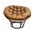 thumbnail image 3 of International Caravan 3312-MS-CM 42 in. Rattan Papasan Chair with Micro Suede Cushion, Camel, 3 of 3