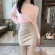 thumbnail image 4 of Mini vestido corto de cuero negro de PU falda sexy profesional ajustado ropa interior de mujer 2024 nuevo estilo traje femenino ultracorto, 4 of 4