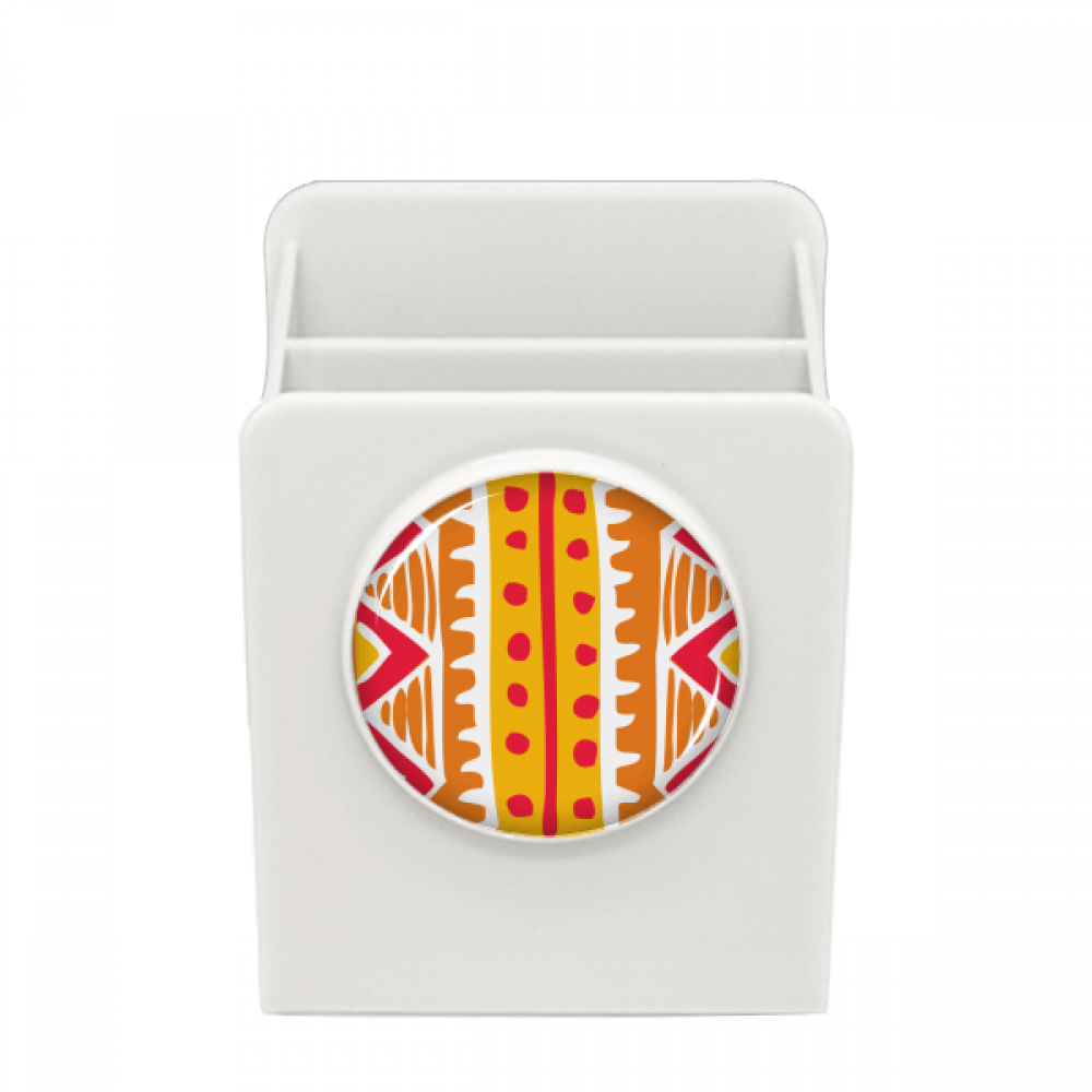 Orange Line Mexico Totems Ancient Civilization Desk Pencil Holder Cup ...