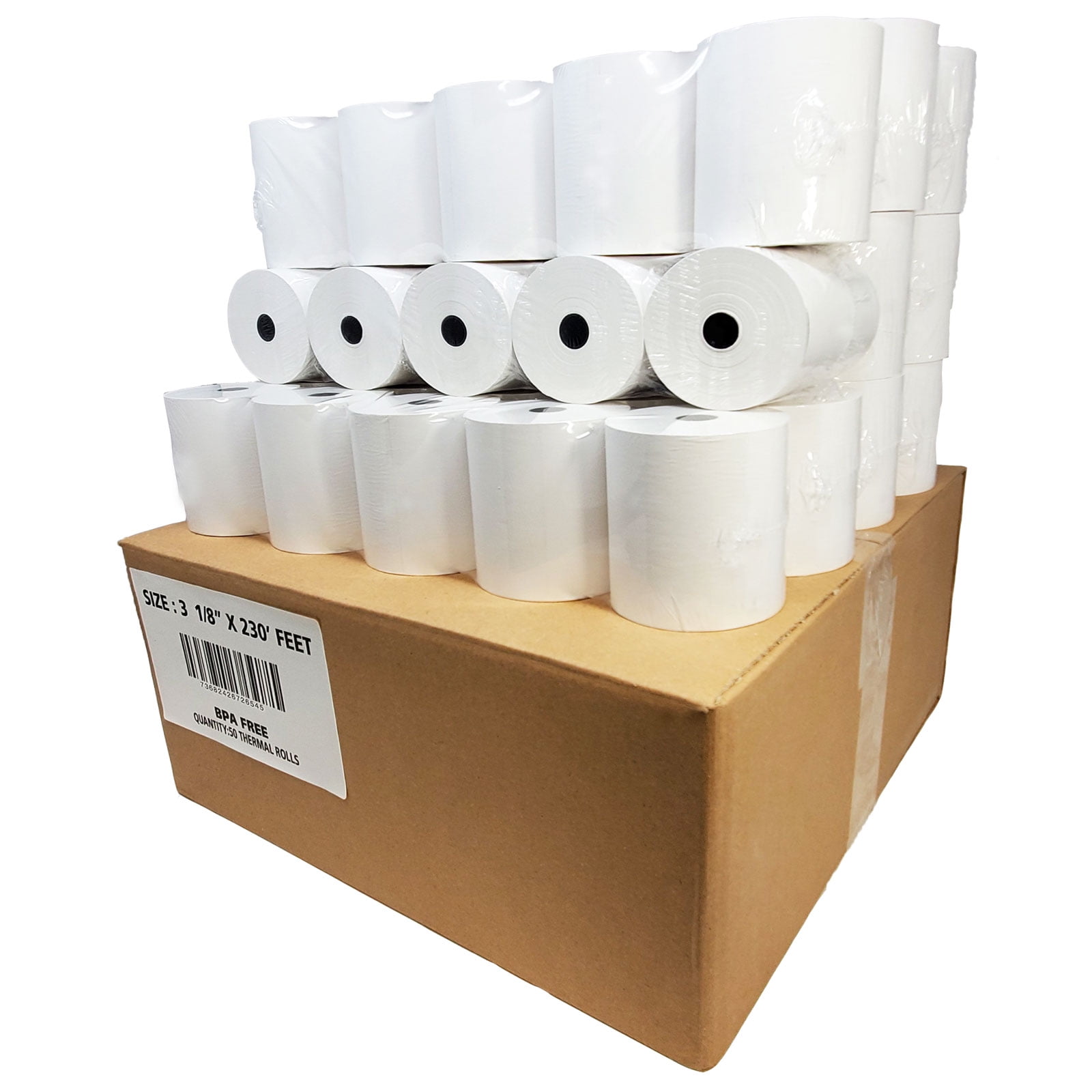 20 NEW ROLLS *FREE SHIPPING* THERMAL PAPER EPSON TM-T88V 3-1/8" x 230' 