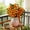 Orange, variant on Artificial Flowers Daisies ,Artificial Plants Indoor, UV Resistant Silk Fake Wildflowers ,for Decoration Wedding Home Garden,11.81x5.91inch，(Red)