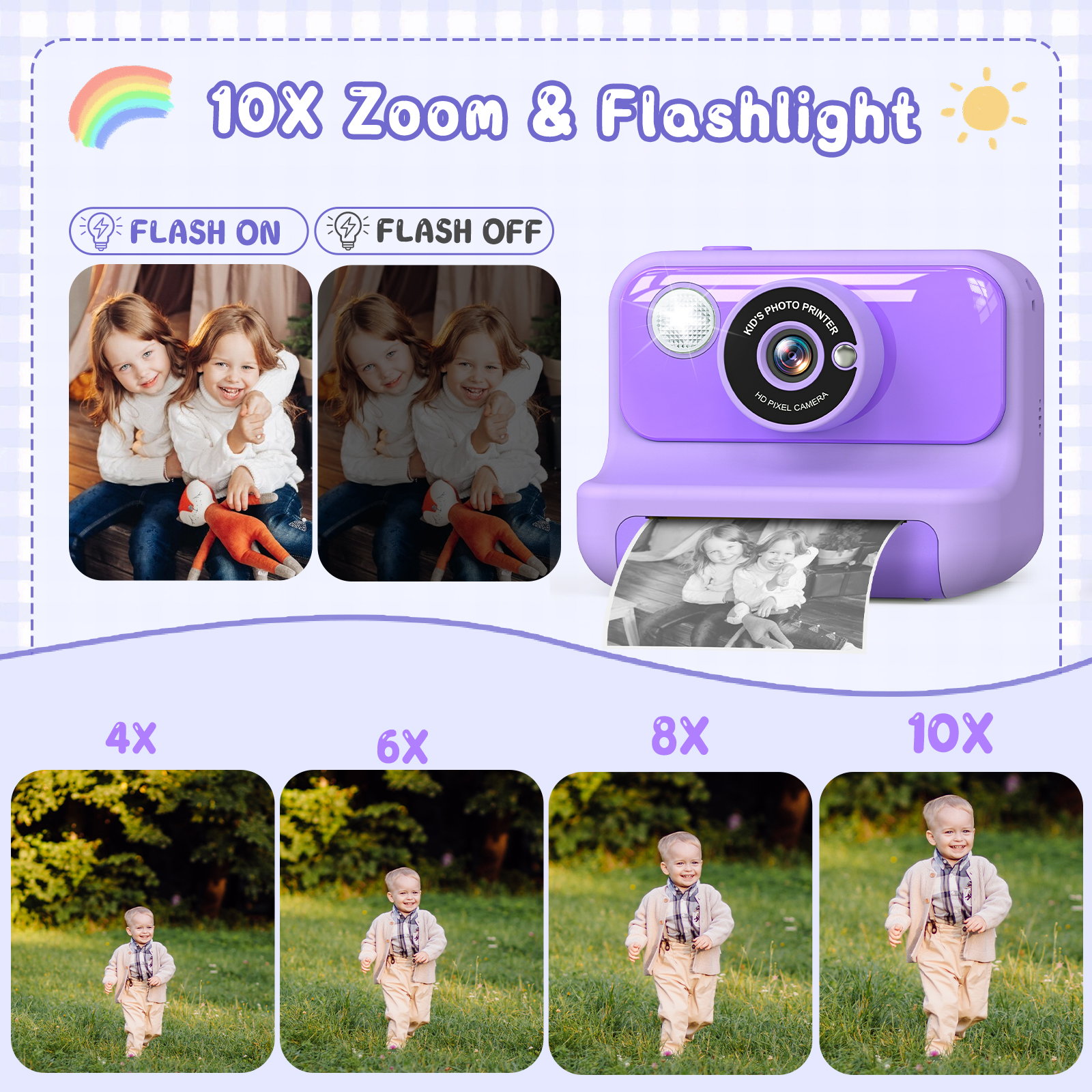 Gofunly Instant Print Camera – Purple photo 5