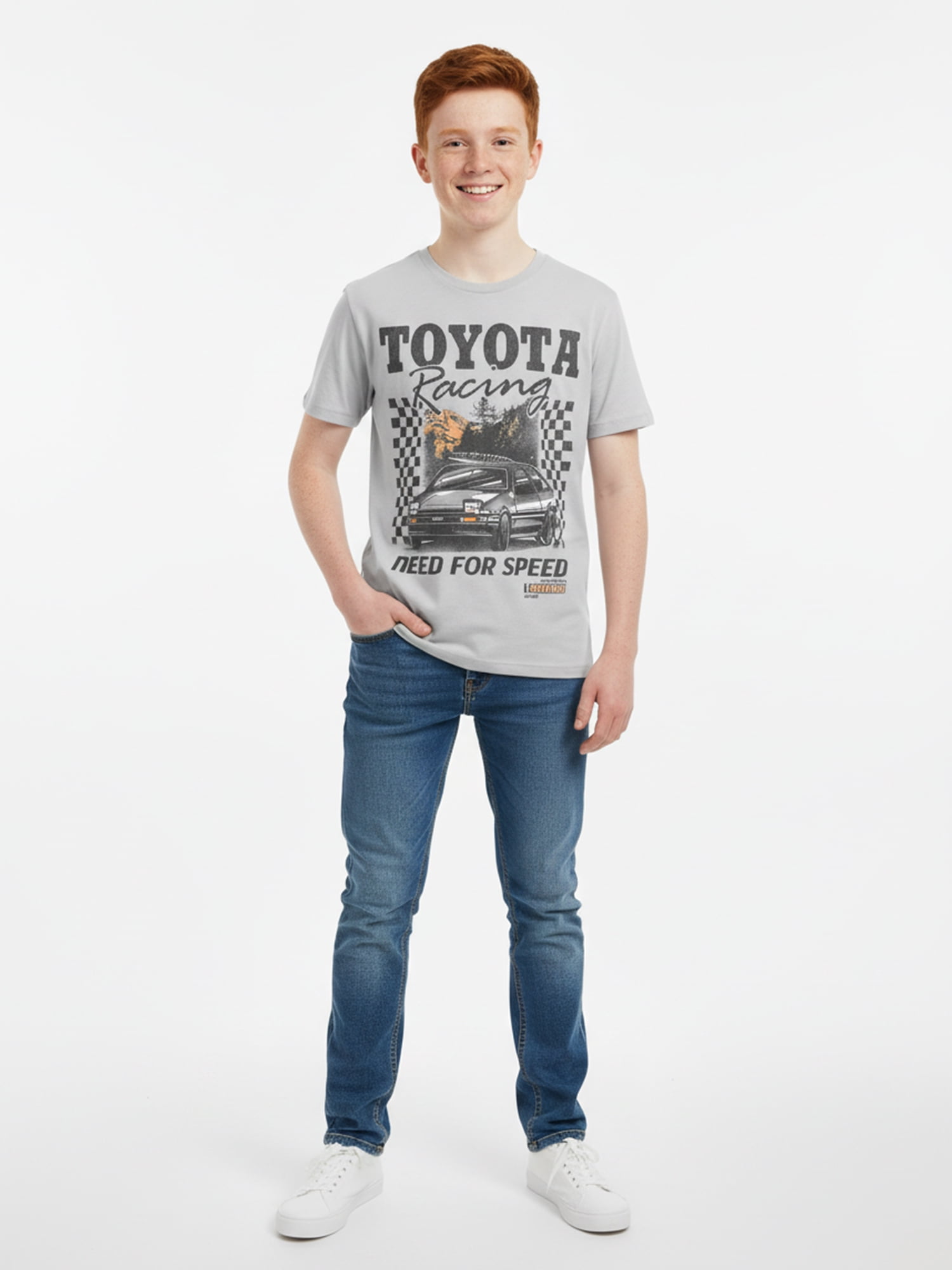 Toyota Boys' & Big Boys' Graphic Tee with Short Sleeves, Sizes 4-18