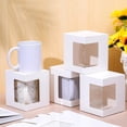 thumbnail image 7 of Tutuviw 12Pcs Mug Boxes for Gifts Coffee Mugs Boxes Gift Boxes Transparent Cups Wrapping Box with Clear View Window Cupcake Box Christmas Ornament Box(11/12/15 oz), 7 of 7