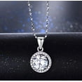 thumbnail image 5 of Janie Necklace for Women Halo Cubic Zirconia Pendant by Ginger Lyne Collection, 5 of 5