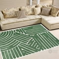 thumbnail image 7 of Area Rug 10x10, Tufted Carpet, Green Color, Wool Rug, Living, Bed, room, Handmade Rugs, 7 of 7