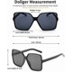 thumbnail image 4 of Ubiuo Oversized Square Sunglasses For Women Big Large Wide Fashion Shades For Men 100% Uv Protection Unisex, 4 of 4