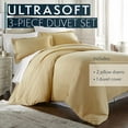 thumbnail image 2 of Hotel Luxury 3 Piece Duvet Cover Set 1500 Series Egyptian Quality Double Brushed Microfiber, Queen, Camel, 2 of 9