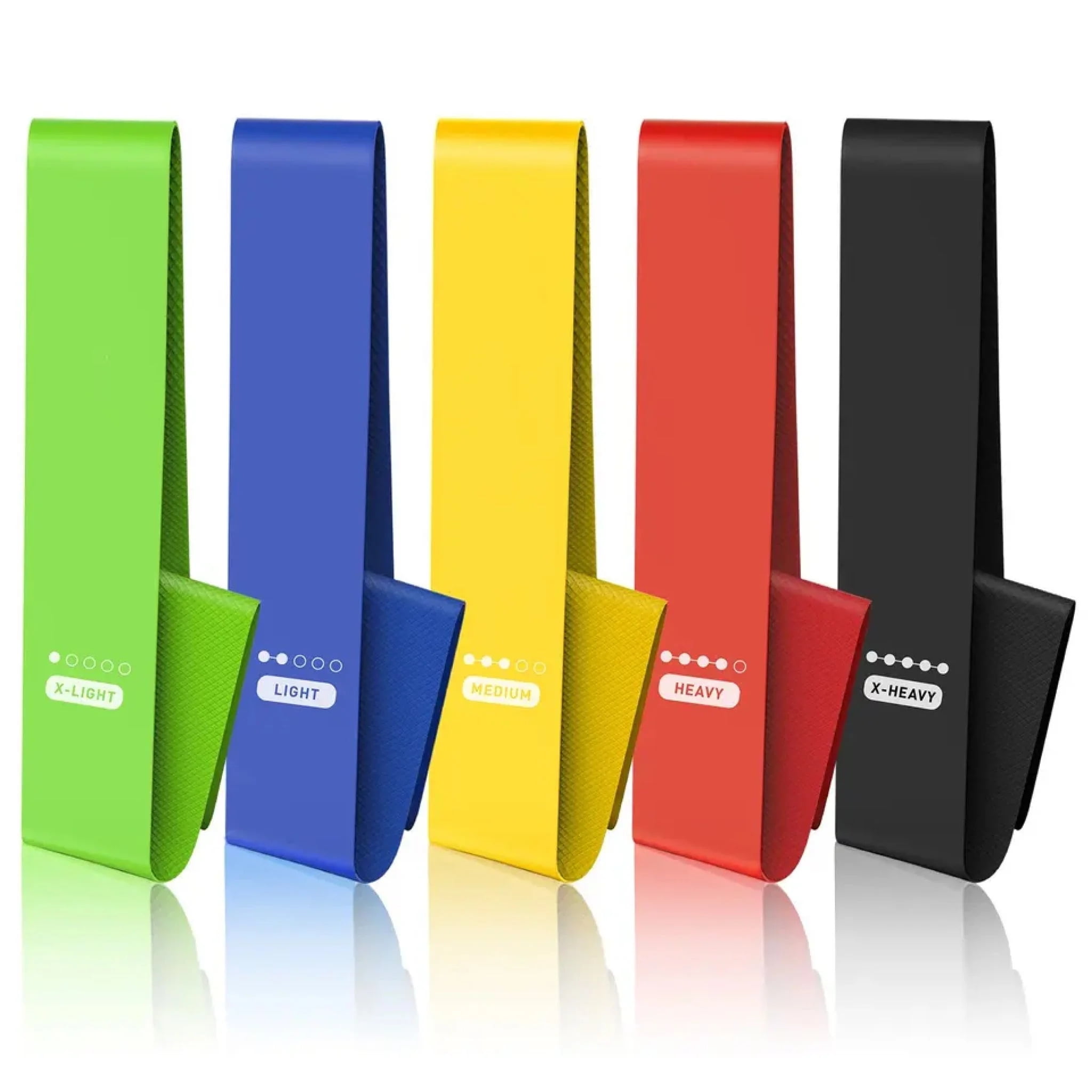 New 3D Grip Latex Resistance Band Set