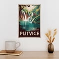 thumbnail image 3 of Endure And Flourish Plitvice Lakes National Park Retro Travel Poster Vintage Inspirational Wall Art Print for Office Study Room Retreat Print Poster, 3 of 8