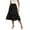 A-01 Black, variant on HOWCOME Womens Skirts - High Waisted Tiered Skirts for Women Knee Length with Pockets Beach Cover-ups dress Black, L