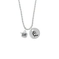 thumbnail image 2 of Delight Jewelry Silvertone Text Chat - bff - Best Friends Forever - Silvertone Script Initial Disc - Q - Charm Necklace, 20"+3", 2 of 4
