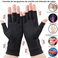 thumbnail image 2 of Guantes de compresión de cobre para artritis reumatoide, guantes de cuidado de rehabilitación para uso diario, conducir, escribir (medianos), 2 of 3