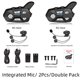 thumbnail image 4 of WAYXIN 2 uds intercomunicadores para casco de motocicleta 1200m BT auriculares inalámbricos interfono, 4 of 7
