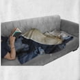 thumbnail image 6 of Zoo Soft Flannel Fleece Blanket, Polar Bear Wildlife Park Rocks Water Cold Climate Tourist Attraction Image, Cozy Plush for Indoor and Outdoor Use, 70" x 90", Pale Blue Black Cream, by Ambesonne, 6 of 6