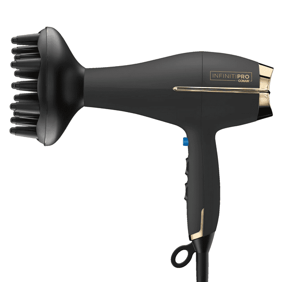 Open Box InfinitiPRO by Conair 653 Full Body & Shine Pro Black and Gold Hair Dryer