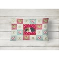 thumbnail image 2 of Carolines Treasures CK5426PW1216 Abyssinian Guinea Pig Love Canvas Fabric Decorative Pillow, Red, 12H x16W, multicolor, 2 of 3