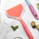 thumbnail image 5 of Silicone Pancake Spatula Flexible Flat Bottom Wide Spatula Translucent Orange, 5 of 5