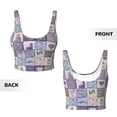 thumbnail image 5 of Naloa Lavender Flowers Sports Bras for Women, High Support Bra with Removable Pads, Comfortable - Small, 5 of 9