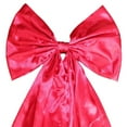 thumbnail image 6 of Extra Large Red Bow Christmas Tree Topper Holiday Ribbon Decoration With Long Streamers For Seasonal Indoor And Outdoor Displays, 6 of 9