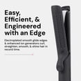 thumbnail image 3 of L'ANGE HAIR Le Duo Edge 360° Airflow Titanium Styler Blush | 1” Wide Titanium Plates with Rounded Corners & Softly Beveled Edges (Black), 3 of 10