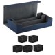 thumbnail image 2 of Premium Deck Box - Soporte para tarjetas con cierre magnético para juegos de cartas coleccionables, tarjetas con mangas, béisbol, fútbol, ​​baloncesto, colección de tarjetas azul oscuro, 2 of 8