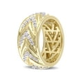 thumbnail image 3 of Everly Men's Sapphire and 18k Yellow Gold Plated Ring, 3 of 6