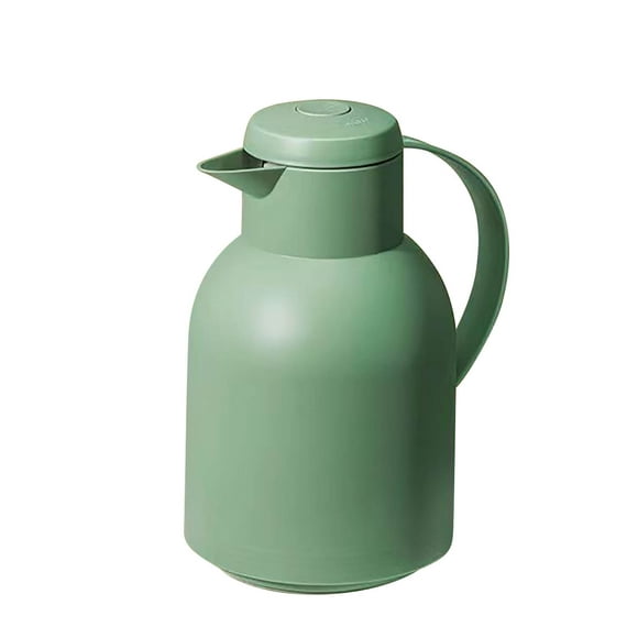 1L Insulated Glass Water Bottle with Sealed Lid, Portable Thermal Carafe for Coffee, Tea, and Hot Beverages, Double-Wall Vacuum Flask for Office or Travel