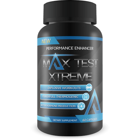 Max Test Xtreme - Performance Enhancer- Explosive Workouts - Powerful Thermogenic - Increase Natural Test Levels