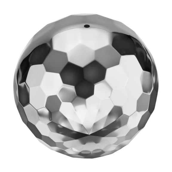 Uxcell 1-Pack Garden Gazing Globes Ball Sculptures Diamond 4 Inch 304 Stainless Steel Hollow Mirror Ball for Home, Outdoor Silver