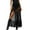 Black, variant on BUWTTER Skirts for Women Midi Lace Slit Maxi Flowy Elegant Stretchy Comfortable Versatile Flowy High Waist Flared A Line Black Skirt L
