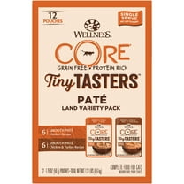 Wellness CORE Tiny Tasters Pate Land Variety Pack, 1.75-Ounce (Pack of 12)