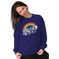 thumbnail image 5 of Cute But Crazy Sarcastic Funny Gym Women Plus Size Sweatshirt Brisco Brands 4X, 5 of 6