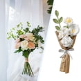 thumbnail image 4 of Yuarrent Ramo de flores artificiales mixtas de primera calidad, elegante, de bajo mantenimiento, respetuoso con el medio ambiente, ramo de Decoración del hogar HS008, 4 of 6