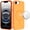 Cosmic Orange, variant on For iPhone 16E (E edition) / SE4 (2025) Premium Edged Core Matte Thick Super Magnetic Hybrid Case - Black