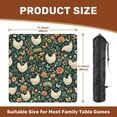 thumbnail image 2 of Mahjong Mat 31.5" x 31.5" Charming White Chickens Among Vibrant Flowers Butterflies Non-Slip Noise Reduction American Mahjong Tiles Table Cover for Dominoes Poker Card Board Games Gift, 2 of 8