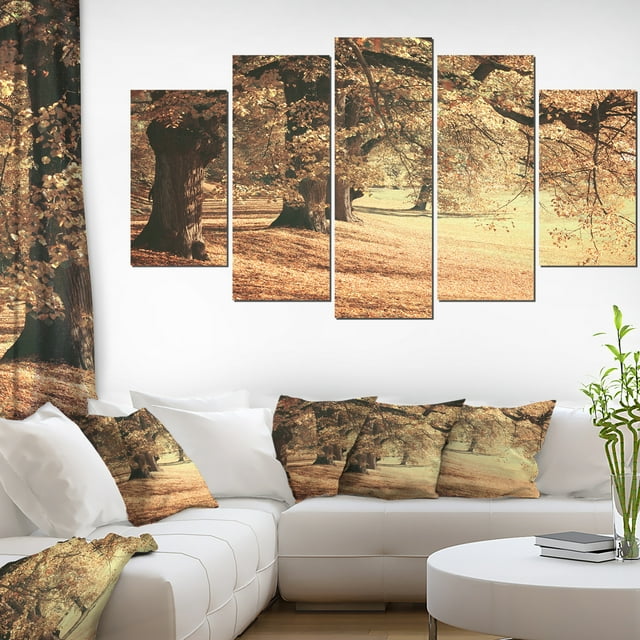 Imagerie Rêveuse de Forêt d'Automne - Art Moderne sur Toile